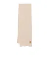 Uma Wang Ribbed Frayed-edge Scarf In Brown