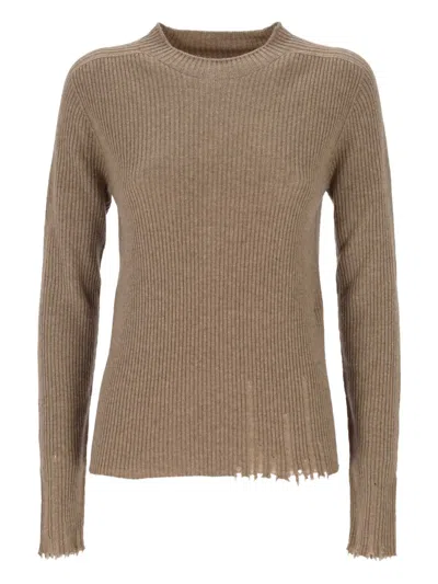 UMA WANG RIBBED KNIT SWEATER