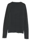 Uma Wang Ribbed Sweater In Black