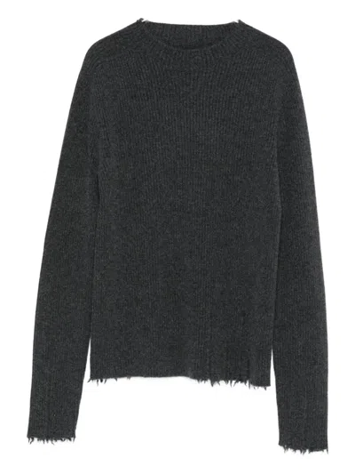 Uma Wang Ribbed Sweater In Black