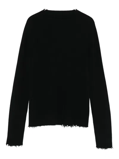 Uma Wang Cashmere High Neck Sweater In Black