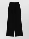 Uma Wang Ribbed Texture Wide Leg Trousers In Black