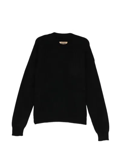 Uma Wang Ribbed-knit Crew-neck Jumper In Multi