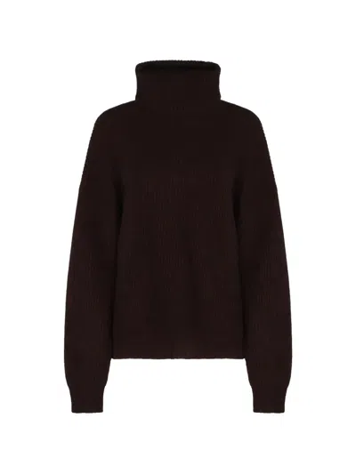 Uma Wang Ribbed-knit Roll-neck Sweater In Black
