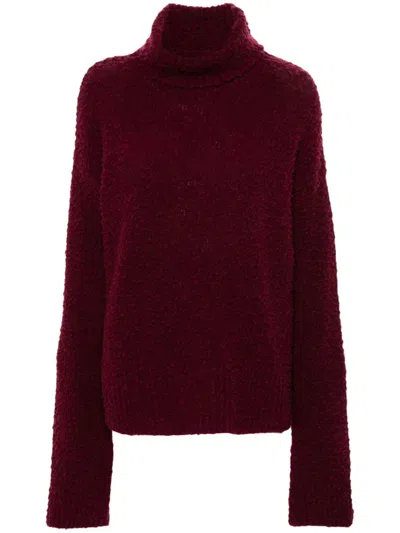 Uma Wang Roll-neck Jumper In Red