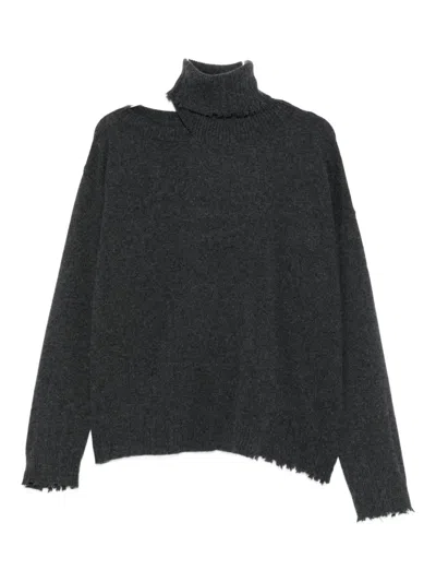 Uma Wang Roll-neck Sweater In Gray