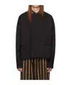 Uma Wang Round Collar And Long-sleeved Shirt In Black