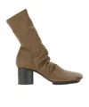 Uma Wang Round-head Short Boots In Brown