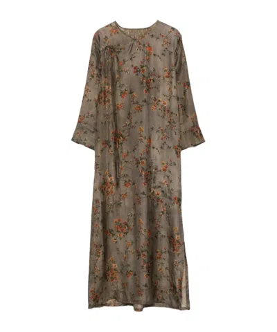 UMA WANG ROUND-NECK DRESS