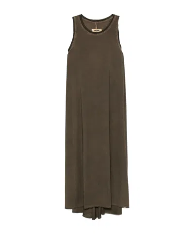 Uma Wang Round-neck Dress In Brown