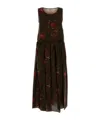 Uma Wang Printed Viscose And Cupro Ardal Dress In Multi