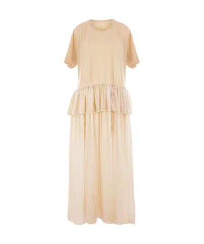 Uma Wang Round-neck Dress In Nude