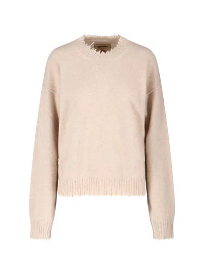 Uma Wang Round Neck Sweater In Neutral
