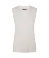 Uma Wang Ribbed Knit Tank Top In White