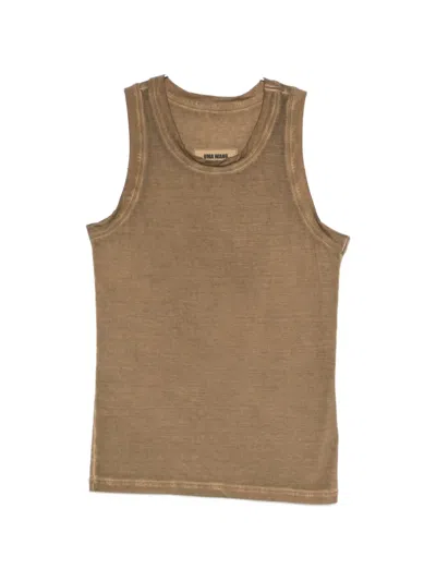 Uma Wang Round-neck Tank Top In Brown