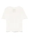 Uma Wang Ruched-detailing T-shirt In Neutrals
