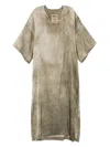 Uma Wang Alga Dress Donna Grey Freen In Brown