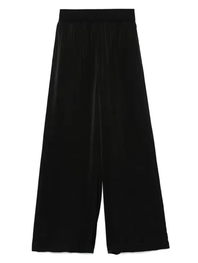 Uma Wang Satin Trousers In Black