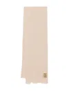 Uma Wang Ribbed Frayed-edge Scarf In Nude