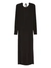Uma Wang Scoop-back Dress In Brown