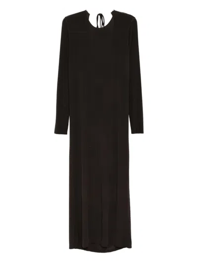 Uma Wang Scoop-back Dress In Brown