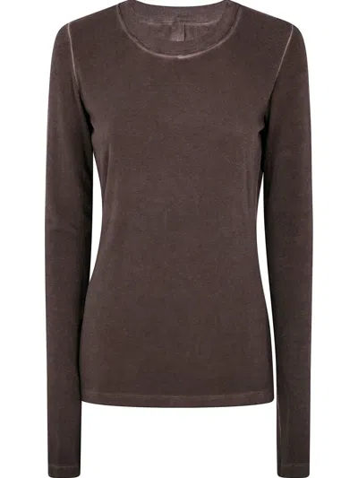 Uma Wang Seam-detail T-shirt In 褐色