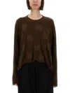 Uma Wang Knit Top With Polka Dot Pattern