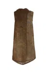 Uma Wang Brown Viscose Blend Tum Top In Brown