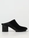 Uma Wang Block-heel Leather Mules In Schwarz