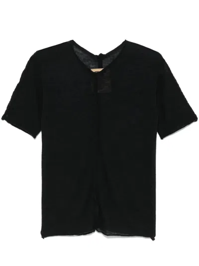 Uma Wang Short Short Sleeves Shirt In Black