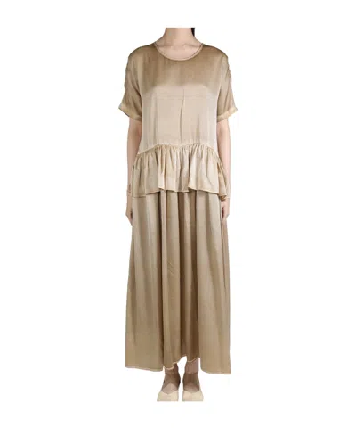 Uma Wang Short Sleeve Dress In Nude