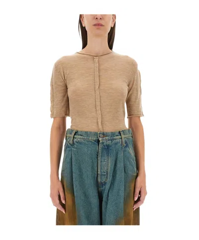 UMA WANG UMA WANG SHORT SLEEVED KNITTED TOP
