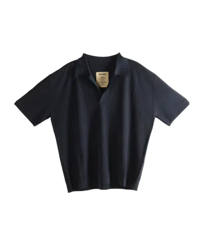Uma Wang Short-sleeves Polo Top In Blue
