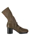 Uma Wang High-heeled Ankle Boots In Taupe