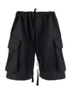 Uma Wang Drawstring-waist Cargo Shorts In Black