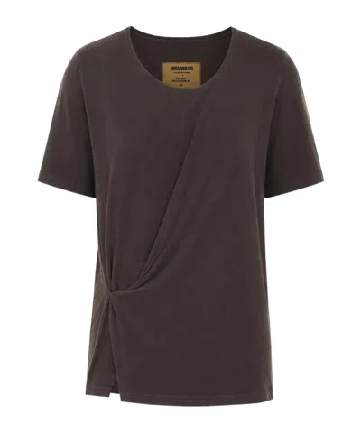 Uma Wang Short-sleeved T-shirt In Brown