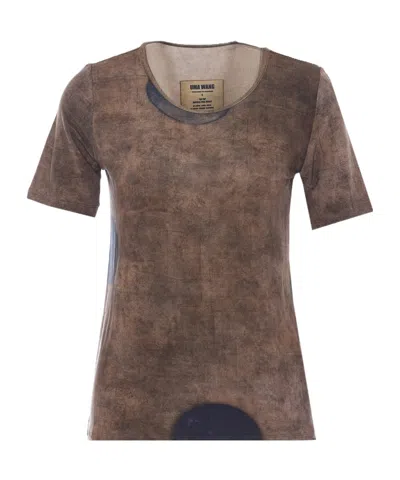 Uma Wang Short-sleeved T-shirt In Brown