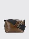 Uma Wang Leather Shoulder Bag Adjustable Strap In Brown