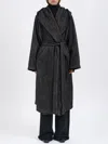 Uma Wang Silk And Angora Cardigan Coat In Blue
