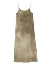 Uma Wang Silk-blend Dress In Gray
