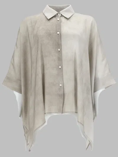 Uma Wang Silk Shirt With Elegant Cut For Women In White