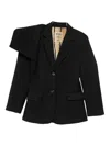 Uma Wang Single-breasted Blazer In Black