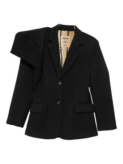 Uma Wang Single-breasted Blazer In Black