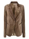 Uma Wang Single-breasted Blazer In Brown