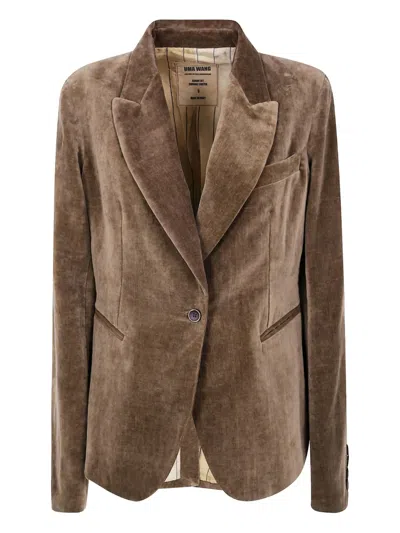 Uma Wang Single-breasted Blazer In Brown