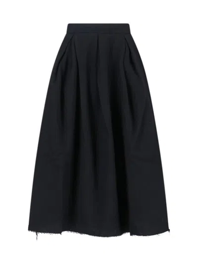 Uma Wang Knee Length And Midi Skirts In Black