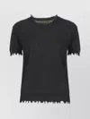 Uma Wang Sleeveless Cashmere Sweater Ripped Edges In Blue
