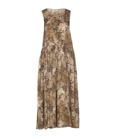 Uma Wang Sleeveless Dress In Brown