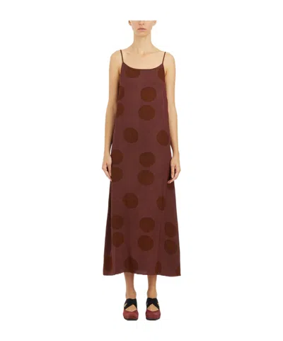 Uma Wang Sleeveless Dress In Red