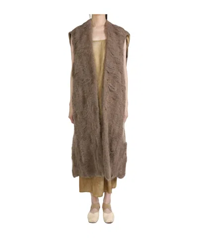 UMA WANG SLEEVELESS LONG VEST